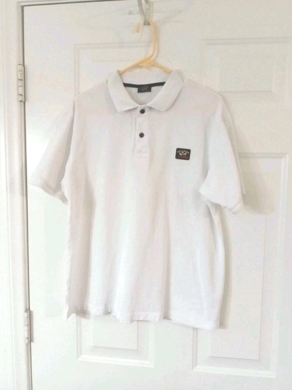 Paul & Shark Yachting Boys 3XL White Short Sleeve Polo Shirt Made in Italy